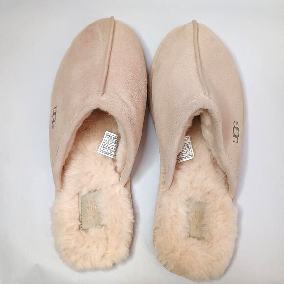 UGGplush Scuff Slippers Women’s Size 11 Pink Suede Slip-On - Picture 1 of 10